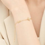 [DIA] [Magnolia]Floreo double line Bracelet BLKM4087L