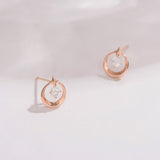 Petit Round Stud Earrings ETRM4339