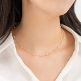 Peach Pearl Necklace NMSM4074