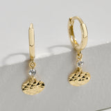 Heart Shine Hoop Earrings EMSM4967