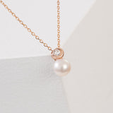 Mini Moon Pearl Necklace NTRS4095