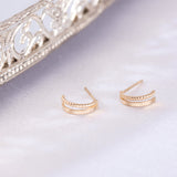 Bonito mini Milgrain Hoop Earrings EMSM4930