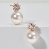 Fresh Water Pearl Dahlia Earrings ETRS4096