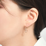 Modern Wave Hoop Earrings ETRM4409