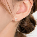 Even Heart Stud Earrings ENOM4128