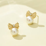 [Magnolia] Floreo twin pearl Earrings ELKS4197L