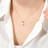 Fresh Water Pearl Dahlia Necklace NTRS4096