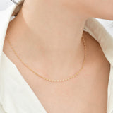 H Angled Chain Necklace -0.7 NFEM4019