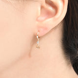 Heart Shine Hoop Earrings EMSM4967