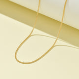 Silky cutting curve chain -0.5 Necklace NFEM4011