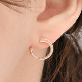 Curve Hoop Earrings EMSS4826