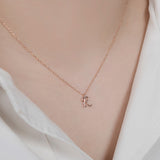 My Diamond Initial Necklace NONM4092D