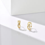 Modern double line Earrings ETRM4412