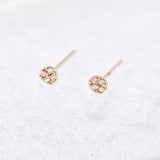 Mini Round Stud Earrings ENOM4142