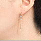 Bar Drop Hoop Earrings EYSM4003