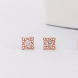 Shine Square Stud Earrings ETRM4148