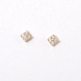 Mini Square Stud Earrings ENOM4141