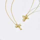 Voided tie cross Pendant PETM4083