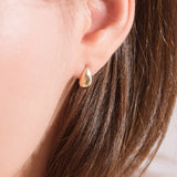 Pear Volume Stud Earrings EAMM0564