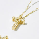 Voided tie cross Pendant PETM4083