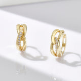 Modern double line Earrings ETRM4412