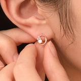 [DIA] 0.1CT Round Shining  Earrings EJUS4018D