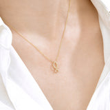 Lucky fish Cross line Pendant PETM4079