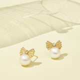 [Magnolia] Floreo twin pearl Earrings ELKS4197L