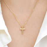 Voided tie cross Pendant PETM4083