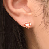 [DIA] 0.1CT Flower Earrings EJUS4017D