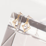 Gleaming Edge Drop Earrings ELKM4113