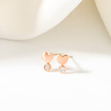 Cute Heart Stud Earrings ETRM4384