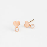 Cute Heart Stud Earrings ETRM4384