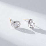 [DIA] 0.1CT Oval Shining Earrings EJUS4019D