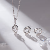 [DIA] 0.1CT Oval Shining Necklace NJUS4019D