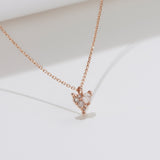 Natural Diamond Heart Necklace NJUM4040