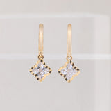 Twinkle Flower Huggie Earrings ETRM4378