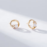 [DIA] 0.1CT Round Shining  Earrings EJUS4018D