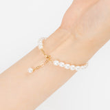 Oval Fresh-water Pearl Bracelet BETM4091