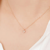 Natural Diamond Heart Necklace NJUM4040