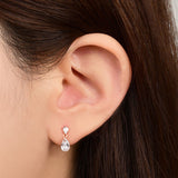 Pear Cut Drop Earrings EMSM4887