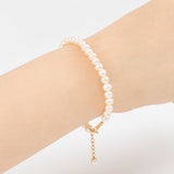 Round Fresh-water Pearl Bracelet BETM4092