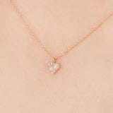 Natural Diamond Heart Necklace NJUM4040