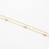 Plain Two-Line Chain Bracelet BETM4093