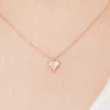 Natural Diamond Heart Necklace NJUM4040