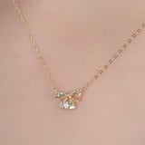 Lovely Ribbon Necklace NJCS4015