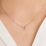 Blue Diamond Link Necklace NNTM4079L