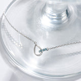 Blue Diamond Link Necklace NNTM4079L