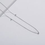 Blue Diamond Tiny Station Necklace NNTM4081L