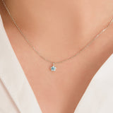 Blue Diamond Star Necklace NNTM4078L